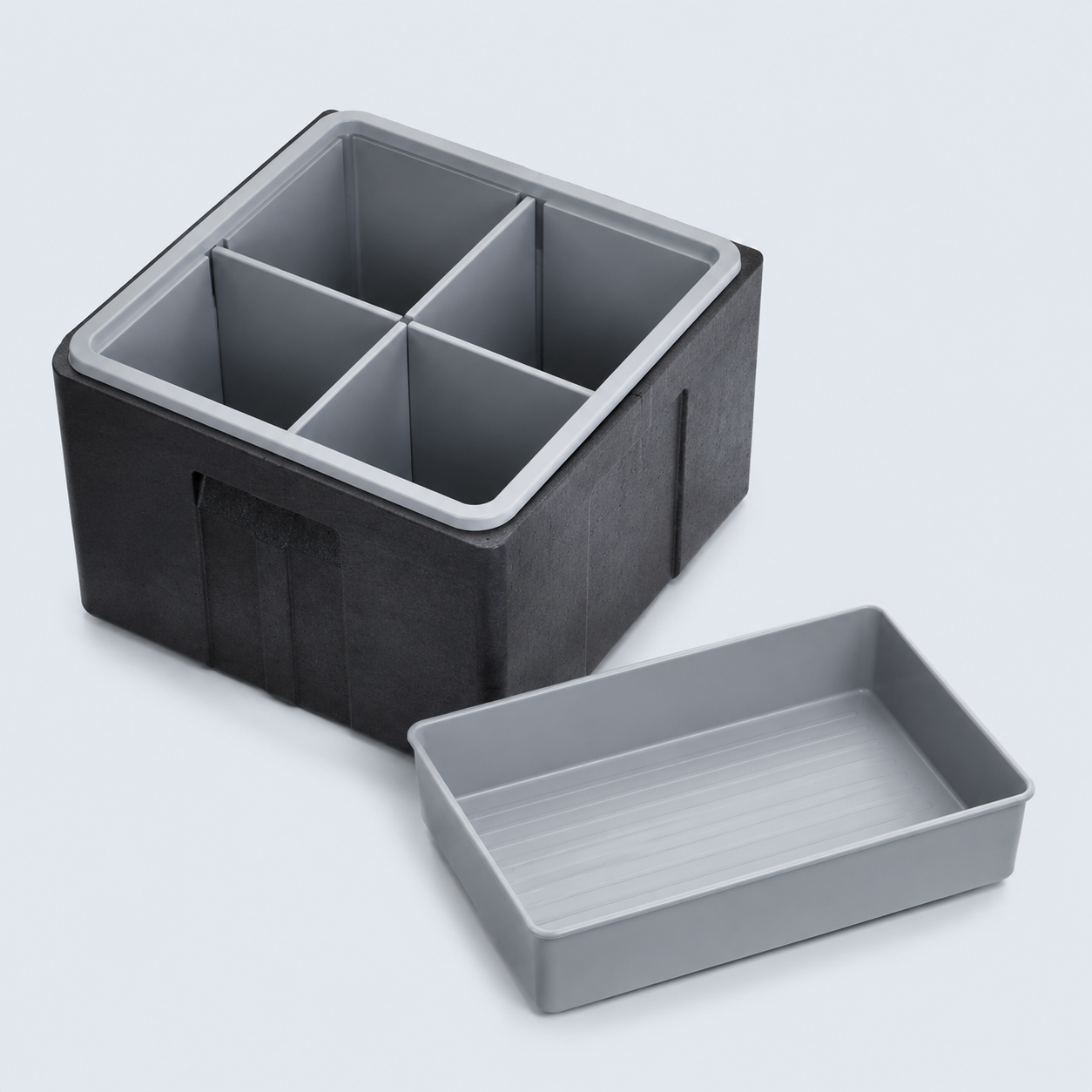 Cooler Divider & Tray, studio view